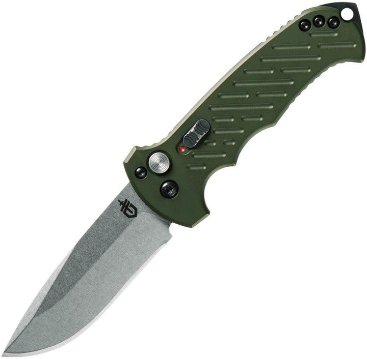 Gerber Auto 06 10th Anniversary Green Cerakote Aluminum Drop SW CPM S30V - Knives.mx