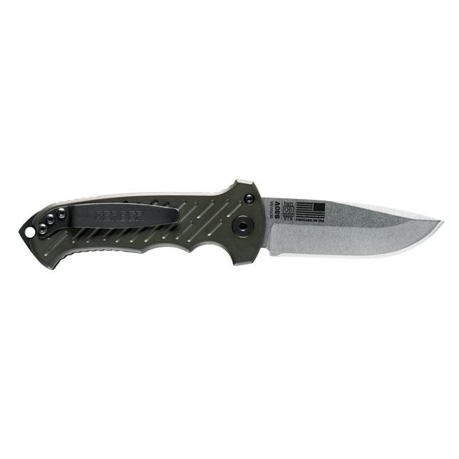 Gerber Auto 06 10th Anniversary Green Cerakote Aluminum Drop SW CPM S30V - Knives.mx