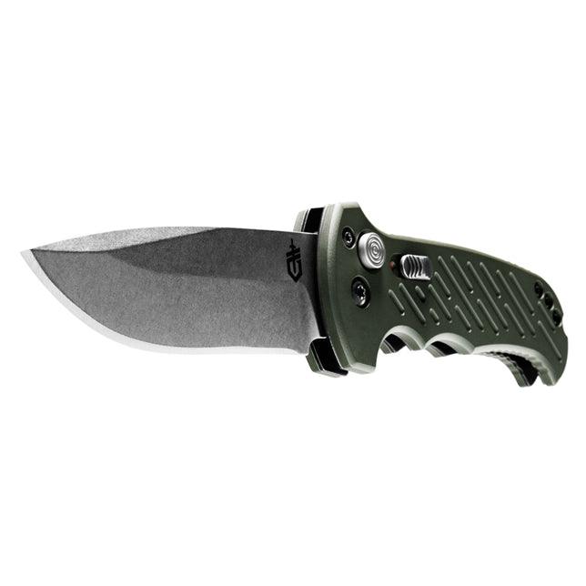 Gerber Auto 06 10th Anniversary Green Cerakote Aluminum Drop SW CPM S30V - Knives.mx