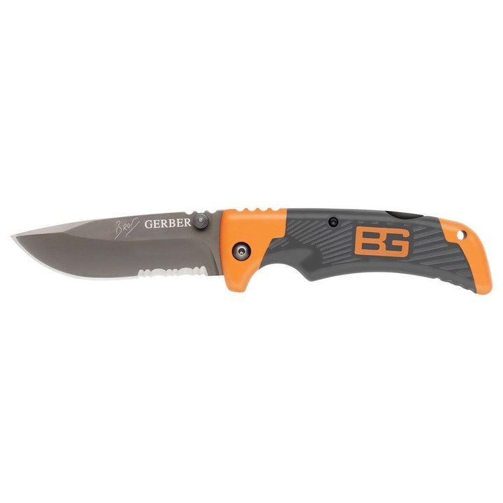 Gerber Bear Grylls Scout Lockback Orange GFN Serrated - Knives.mx