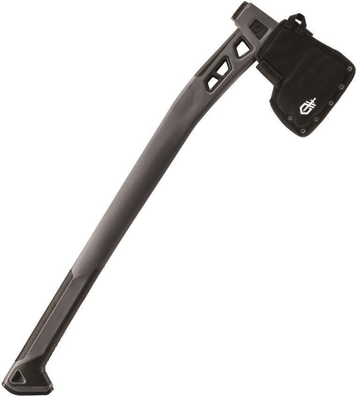 Gerber Bushcraft Axe Gray Rubber Black Finish Stainless - Knives.mx