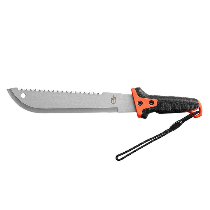 Gerber Compact Clearpath Machete Black Orange GRN Bead Blast Sawback - Knives.mx