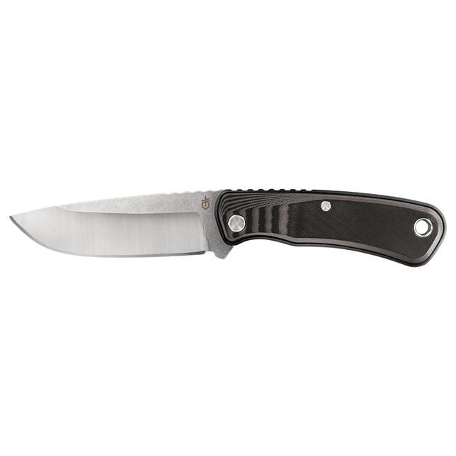 Gerber Downwind Black & Gray G10 Stonewash&Satin Drop Point 7Cr17MoV - Knives.mx