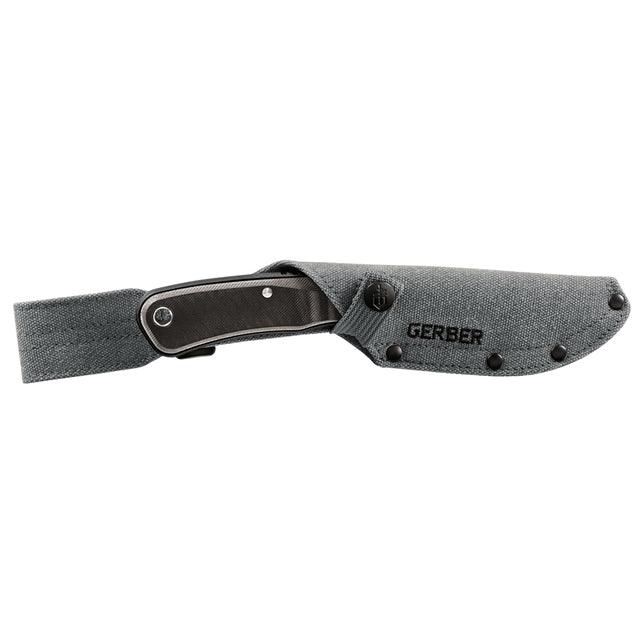 Gerber Downwind Black & Gray G10 Stonewash&Satin Drop Point 7Cr17MoV - Knives.mx