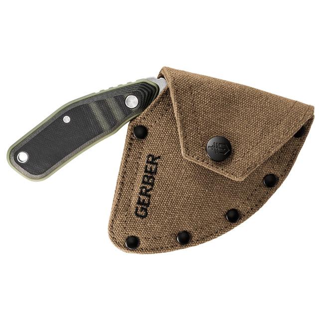 Gerber Downwind Ulu Black & Green G10 Stonewash 7Cr - Knives.mx