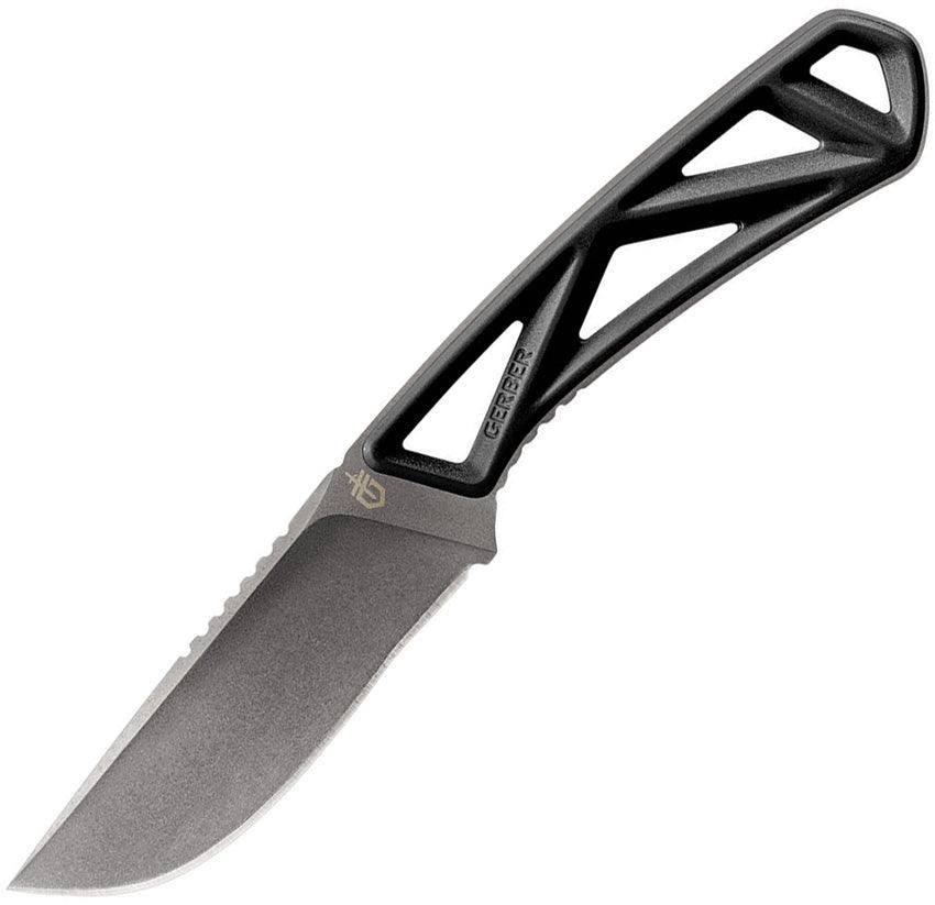 Gerber Exo Mod Fixed Blade Blackout GRN Stonewash Drop Point - Knives.mx