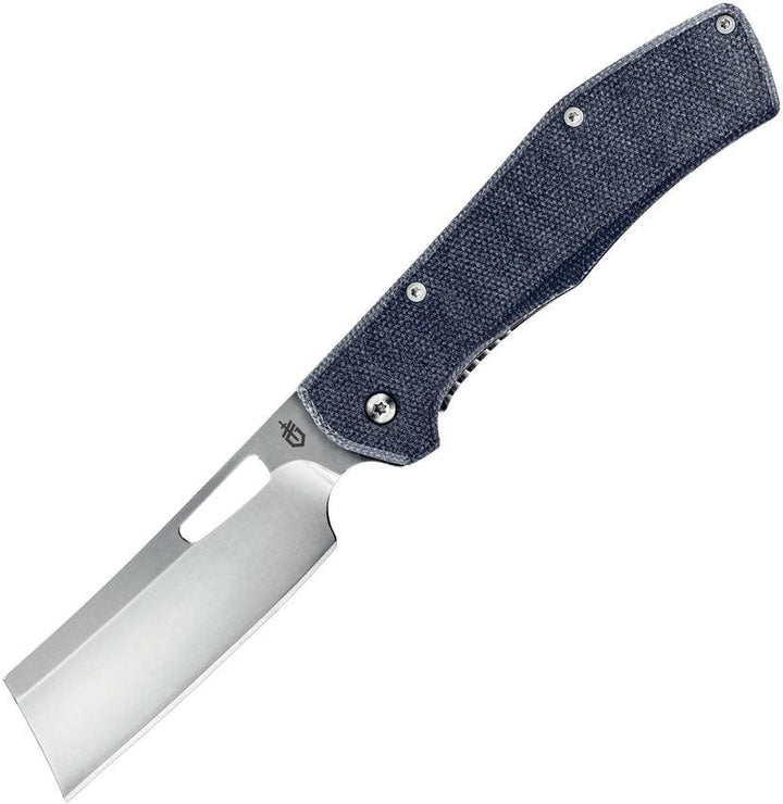 Gerber Flatiron Framelock Urban Blue Micarta Satin D2 - Knives.mx