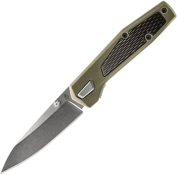 Gerber Fuse Linerlock Black & Green GFN Stonewash Stainless - Knives.mx