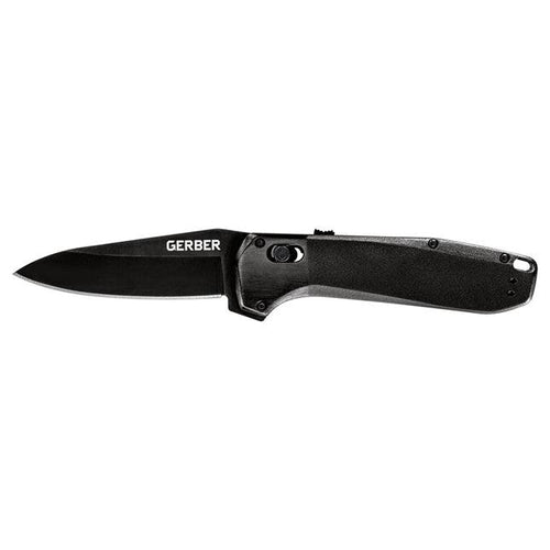 Gerber Highbrow Pivot Lock A/O Black Onyx Aluminum Coated Plain 7Cr17MoV