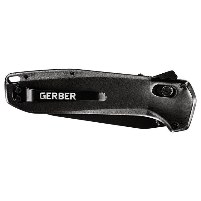 Gerber Highbrow Pivot Lock A/O Black Onyx Aluminum Coated Plain 7Cr17MoV - Knives.mx