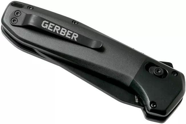 Gerber Highbrow Pivot Lock A/O Black Onyx Aluminum Coated Plain 7Cr17MoV - Knives.mx