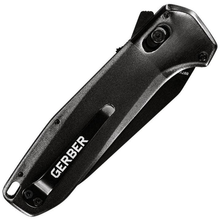 Gerber Highbrow Pivot Lock A/O Black Onyx Aluminum Coated Serrated 7Cr17MoV - Knives.mx