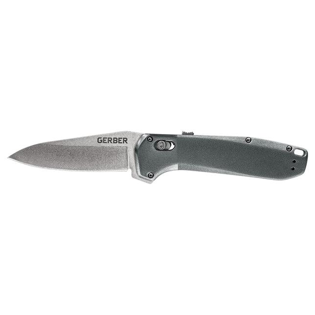 Gerber Highbrow Pivot Lock A/O Gray Aluminum Stonewash 7Cr17MoV - Knives.mx