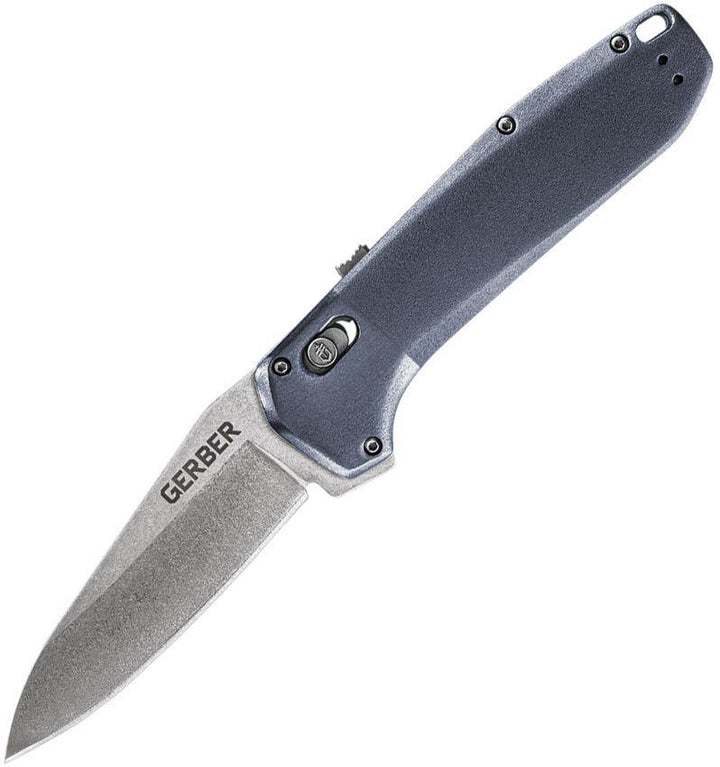 Gerber Highbrow Pivot Lock A/O Urban Blue Aluminum Stonewash 7Cr17MoV - Knives.mx