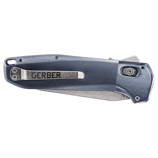 Gerber Highbrow Pivot Lock A/O Urban Blue Aluminum Stonewash 7Cr17MoV - Knives.mx