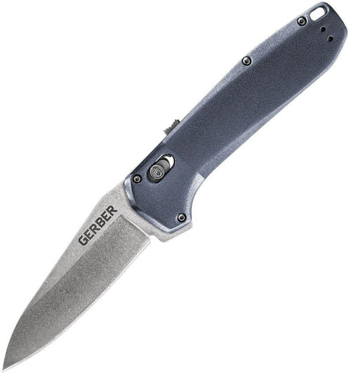Gerber Highbrow Pivot Lock A/O Urban Blue Aluminum Stonewash 7Cr17MoV