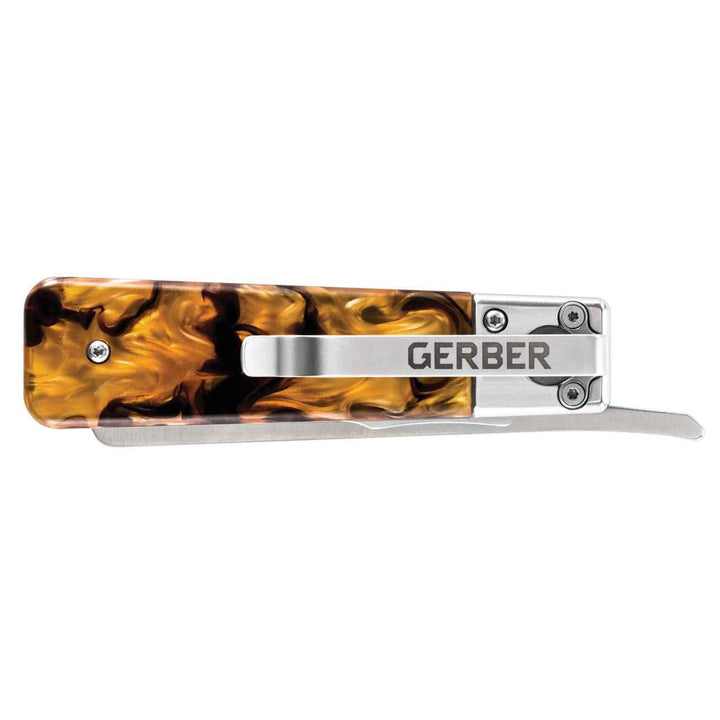 Gerber Jukebox Linerlock Tortoise Shell Satin 7Cr17MoV - Knives.mx