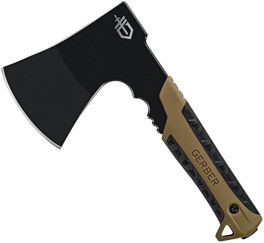 Gerber Pack Hatchet Coyote Brown FRN Black Oxide Coated CR Stainless Axe - Knives.mx