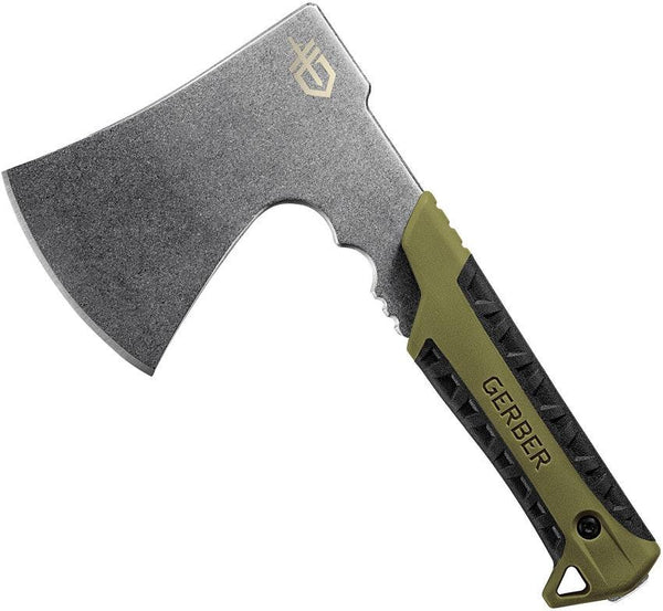 Gerber Pack Hatchet OD Green FRN Stonewash Stainless CR Axe - Knives.mx