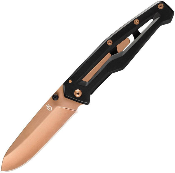 Gerber Paralite Framelock Black Stainless Bronze TiNi Coated 5Cr13MoV - Knives.mx