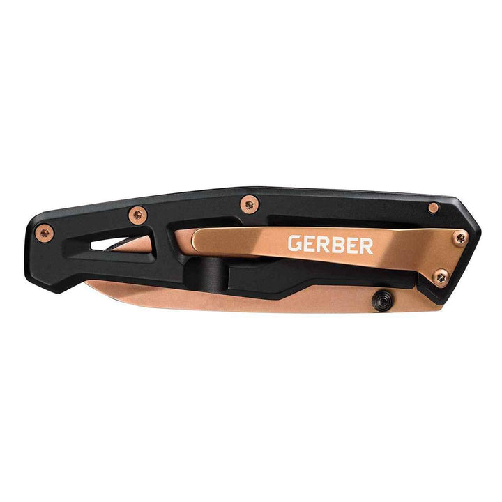 Gerber Paralite Framelock Black stainless Rose Drop Point 5Cr13MoV - Knives.mx