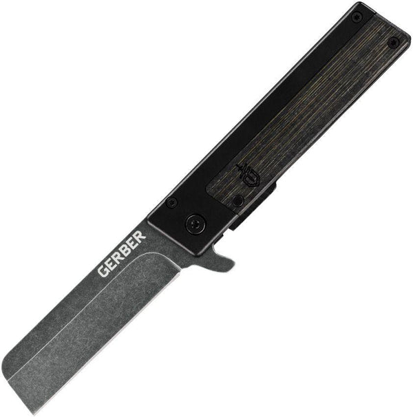 Gerber Quadrant Framelock Black Bamboo Sheepsfoot PVD Coated 7Cr17MoV - Knives.mx