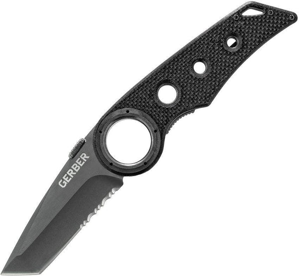 Gerber Remix Tactical Linerlock Serrated Black G10 - Knives.mx