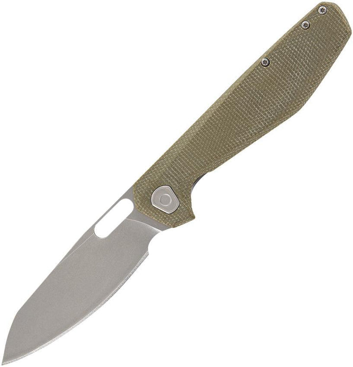 Gerber Slimsada Framelock Olive Green Micarta Stonewashed D2 - Knives.mx