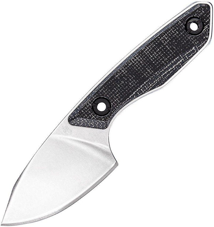 Gerber Stowe Fixed Blade Black Canvas Micarta Stonewash 440 Stainless - Knives.mx