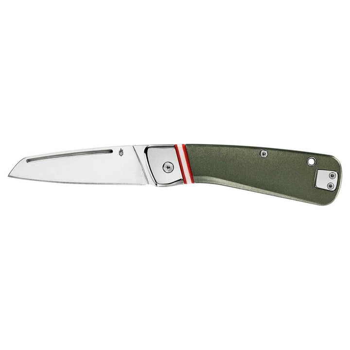 Gerber Straightlace Slip Joint Green Aluminum Mirror 7Cr17MoV - Knives.mx