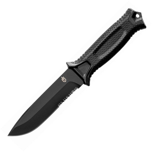 Gerber Strongarm Fixed Blade Black Serrated 420HC - Knives.mx