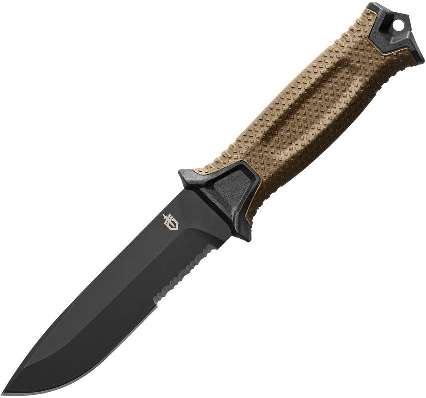 Gerber Strongarm Fixed Blade Coyote Serrated 420HC - Knives.mx