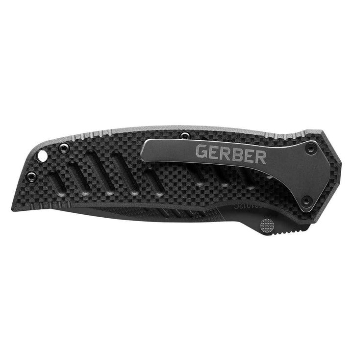 Gerber Swagger Plunge Lock A/O Black G10 Serrated 7Cr17MoV - Knives.mx