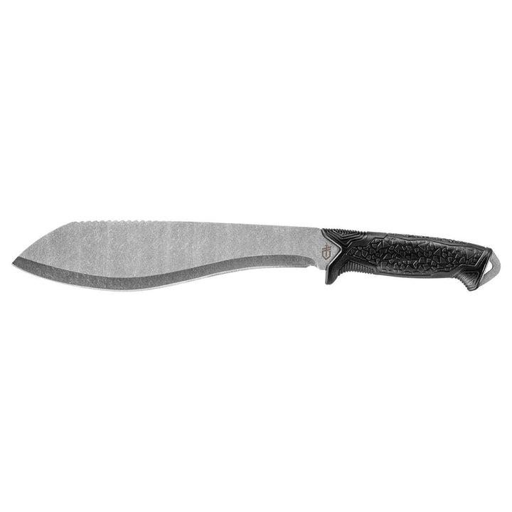 Gerber Versafix Machete Black Rubber Stonewash Stainless Sawback Blade - Knives.mx