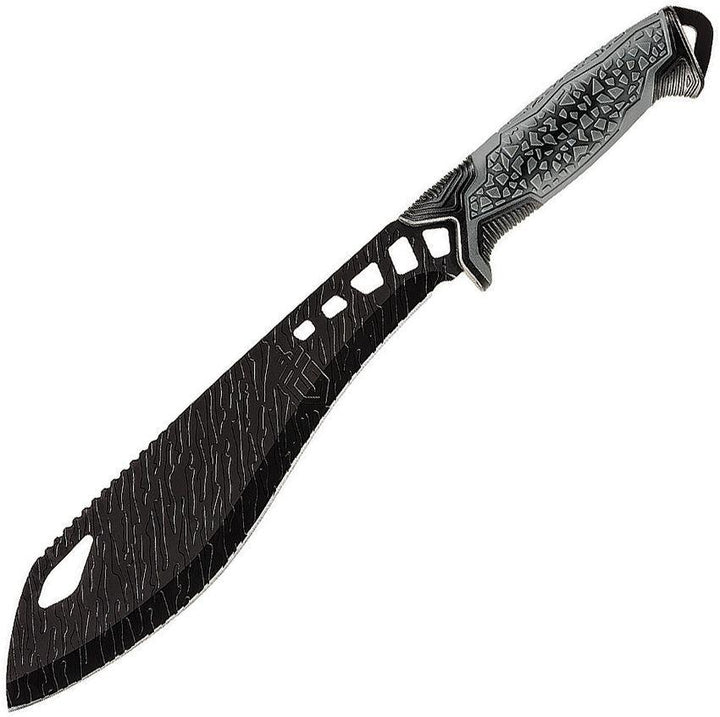 Gerber Versafix Pro Machete Gray Rubber Black Stainless Sawback Blade - Knives.mx