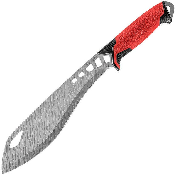 Gerber Versafix Pro Machete Red Rubber Acid Sawback Stainless Blade - Knives.mx