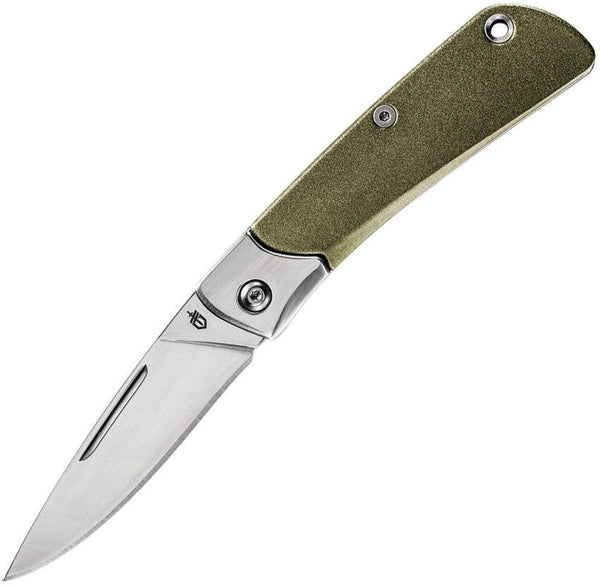 Gerber WingTip Slip Joint Green Aluminum Mirror 7Cr17MoV - Knives.mx