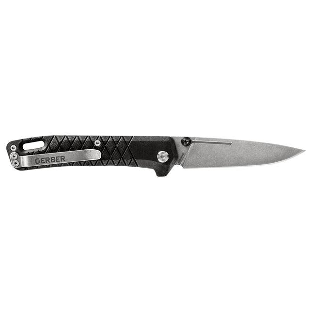 Gerber Zilch Linerlock Black GFN Stonewash 7Cr Stainless - Knives.mx