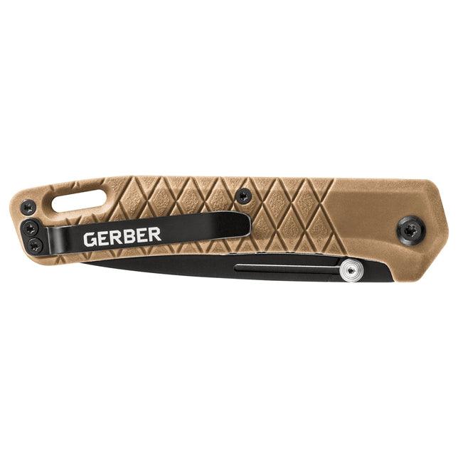 Gerber Zilch Linerlock Coyote Brown GFN Black 7Cr Stainless - Knives.mx