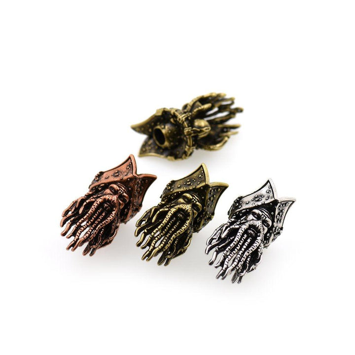 GHOST SHIP CAPTAIN CHARM, 550 PARACORD, BRACELET, SPACER, BEADS, KEYCHAIN, LANYARD 16X33MM - Knives.mx