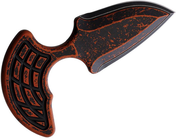 Heretic Knives Sleight Push Dagger Breakthrough Orange Aluminum Battleworn Double Edge CPM-20CV - Knives.mx