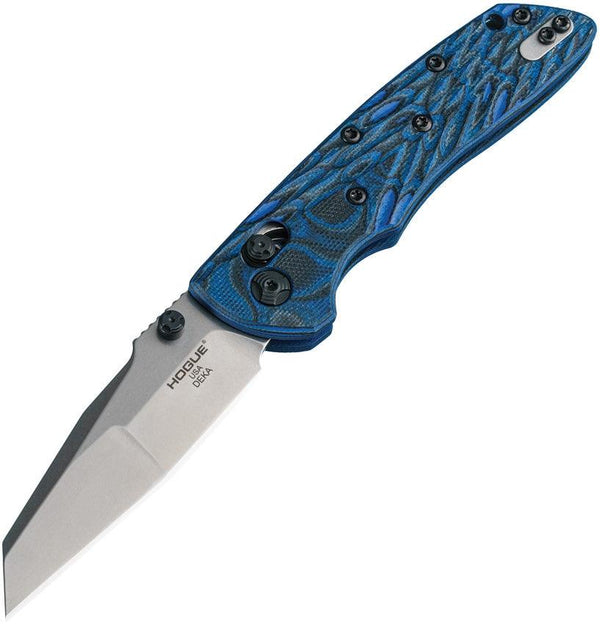 Hogue Deka ABLE Lock Black & Blue G10 Wharncliffe CPM 20CV - Knives.mx