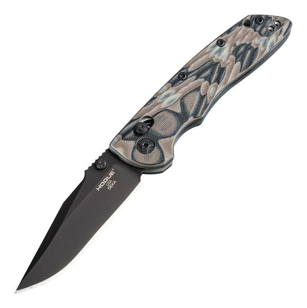 Hogue Deka ABLE Lock Dark Earth G-Mascus Black Cerakote CPM 20CV - Knives.mx