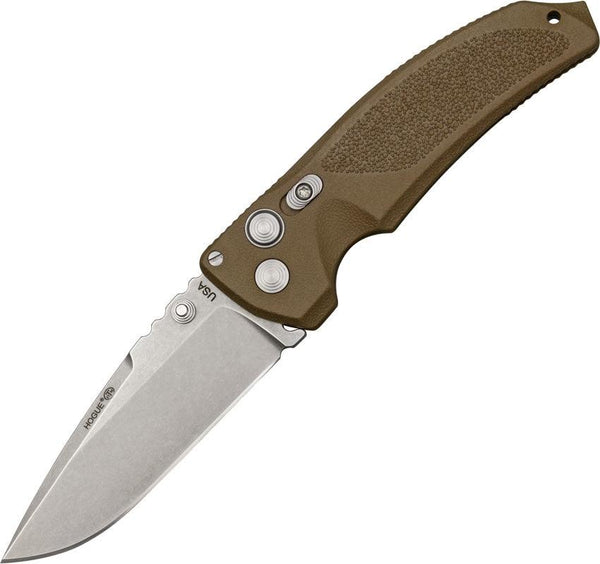 Hogue EX-03 Button Lock Brown 154CM - Knives.mx