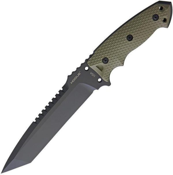 Hogue EX F01 Fixed Blade Tanto OD Green G10 A2 - Knives.mx