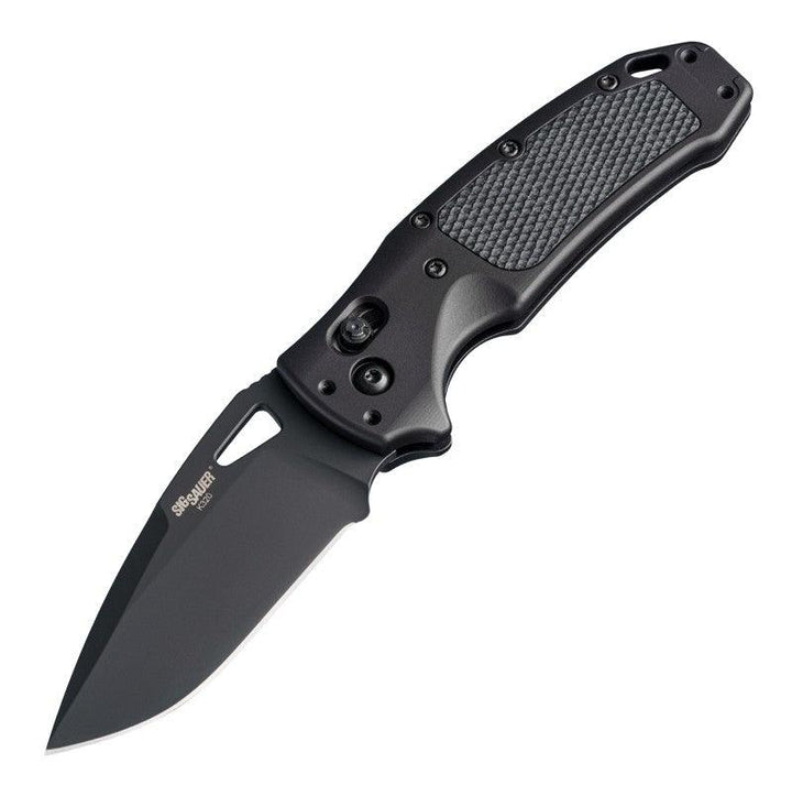 Hogue K320 Able Lock Black Aluminum & G10 Insert Drop Point Cerakote S30V - Knives.mx