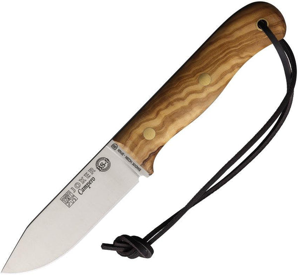 Joker Campero Fixed Blade Olive Wood Satin 14C28N Sandvik - Knives.mx