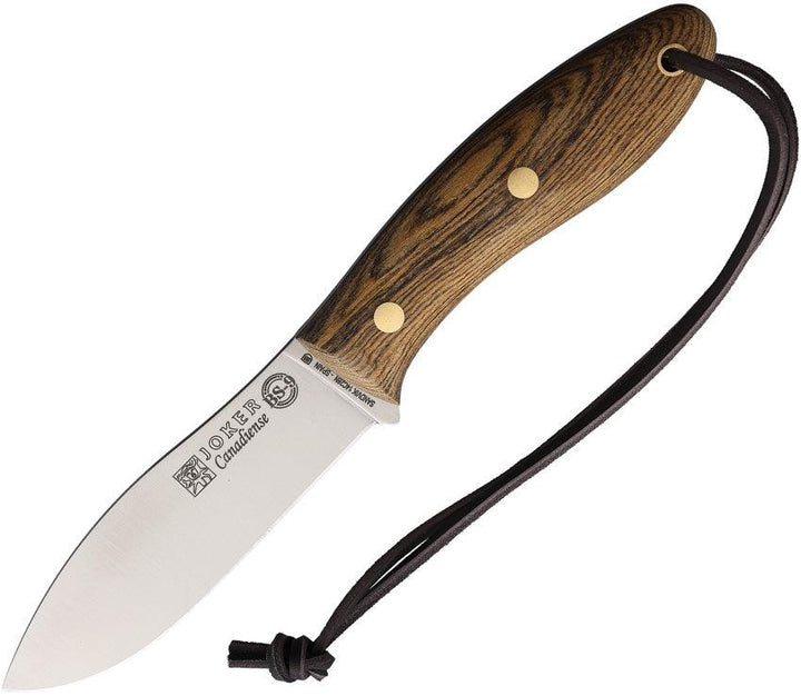 Joker Canadiense Bushcraft Bocote Wood Satin 14C28N Sandvik - Knives.mx