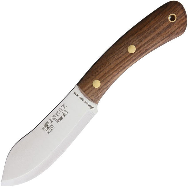 Joker Nessmuk S Fixed Blade Walnut Satin 14C28N Sandvik - Knives.mx