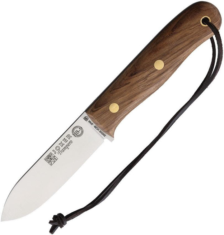 Joker Trampero Survival Bushcraft Walnut Satin 14C28N Sandvik - Knives.mx